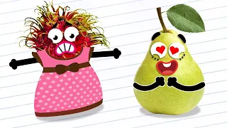Beauty Contest By Funny Fruits || Embarrassing Moments All Doodles Relate To - 24/7 DOODLES
