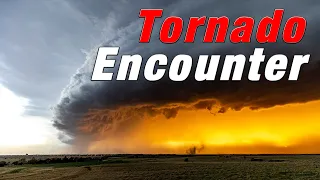 CLOSE TORNADO ENCOUNTER - Kansas storm chasing and spotting - 29th April 2022