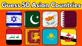 Can You Guess Asian Country in 5 Seconds ❓ Guess 50 Asian Countries | Quiz Street