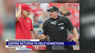 MLB umpire Tripp Gibson home in tornado-hit Mayfield