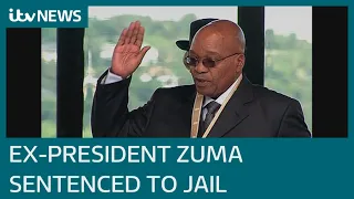 Ex-South Afica president Jacob Zuma sentenced to jail | ITV News