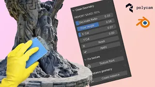 3D SCAN CLEANER for Blender | Add-On for Optimizing Photoscans