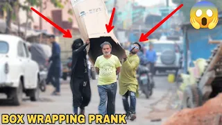 Box Wrapping People Prank Part 7! || MOUZ PRANK