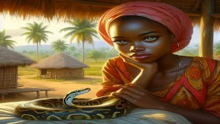 African folklore :Amina Gave birth to a python and chased out of the village :they called her cursed