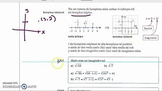 Genomgång av Matematik 5000 Ma 2bc VUX - Kapitel 2 - Komplexa tal en introduktion