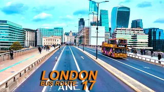 London Bus Rides 🇬🇧 Route 17 🚍 London Bridge Bus Station To Archway Station