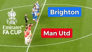 Brighton and Man United players reaction following March missed and Lindelöf match winning penalty