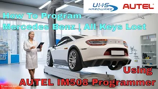 How To Replace Mercedes Benz Key in 5 minutes w Autel IM608 Pro 2 Key Programmer All Keys Lost