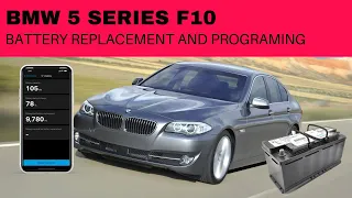 BMW 5 series F10 - Battery Replacement and Programing (How to guide)