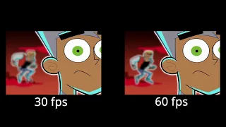 [Flowframes] Danny Phantom 30 to 60 fps comparison