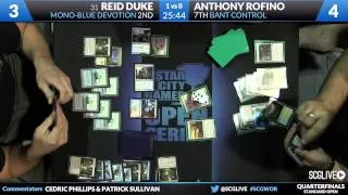 SCGWOR - Standard - Quarterfinals - Reid Duke vs Anthony Rofino [Magic: the Gathering]