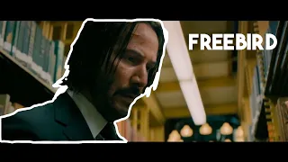 Keanu Reeves fights to "Free Bird" ft. Captain America