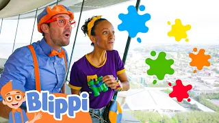 Blippi Climbs the Space Needle: Up, Up, and Fun! | BLIPPI | Kids TV Shows | Cartoons For Kids