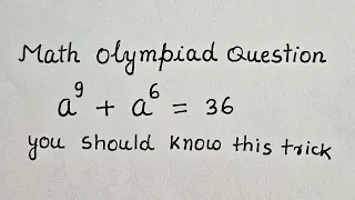 A nice math Olympiad problem|you should know this trick#math #matholympiad