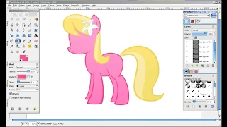 Lily - My Little Pony Speed Drawing (Gimp)