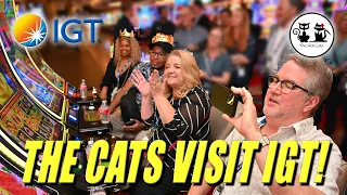 SLOT CATS GO TO IGT IN RENO NV! WE PLAY THE NEW KITTY GLITTER GRAND & WIN BIG ON PROSPERITY LINK!