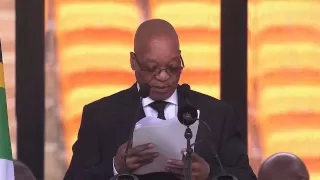 Zuma Eulogizes Mandela at Memorial Service