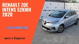 (продано) 17,400$ Renault Zoe 2020 52kw/h