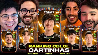 RANKING NOTAS DA FINAL DO CBLOL! | Cartinhas - CBLOL 2º Etapa 2023