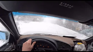 Snow Drifting the E36! (POV)