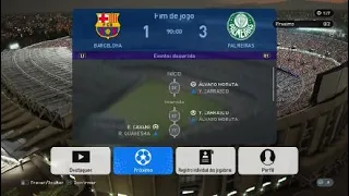 PALMEIRAS x BARCELONA série B torneios online PES19