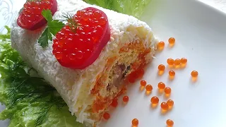 КОРОЛЬ салатов на ПРАЗДНИЧНОМ столе! Покорит красатой и вкусом! Новый год 2021