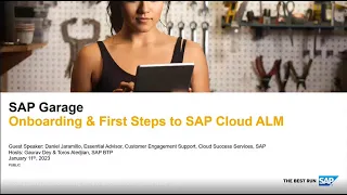 Onboarding & First Steps to SAP Cloud ALM - APJ | SAP Garage 2023 Episode 1