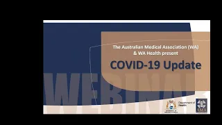 AMA (WA) COVID-19 webinar update