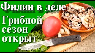 Лучший рецепт грибов на гриле. Тестируем нож "Филин"