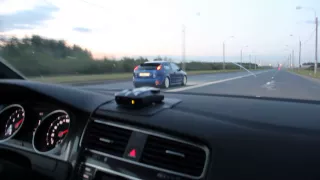 Ford focus ST st.2 vs Golf GTI mk7 REVO st.2