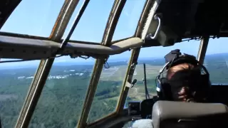 C-130 Assault Landing procedures at Martha's Vineyard airport in HD.