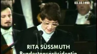 Tagesschauausschnitt vom 3. Oktober 1990