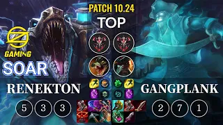 OZ SoaR Renekton vs Gangplank Top - KR Patch 10.24