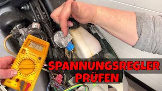 Roller Ladespannung messen / Spannungsregler Gleichrichter prüfen / Lichtmaschine testen