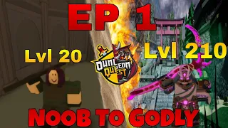 Dungeon quest Noob to godly EP 1 - THE BEGINNING