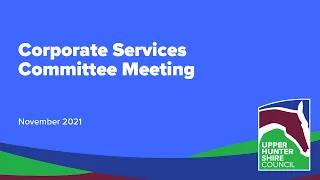 Corporate Services Committee Meeting