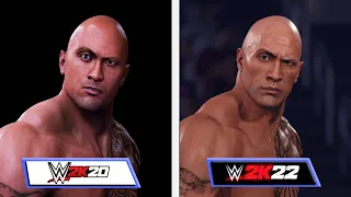 WWE 2K20 VS WWE 2K22 | Graphics Comparison