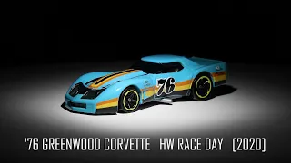 Hot Wheels '76 Greenwood Corvette HW Race Day [2020]