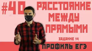 Стрим 40 расстояние между скрещивающимися прямыми