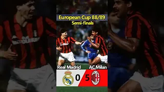 Milan 5-0 Real Madrid | European Cup Semi-finals 1988 / 1989