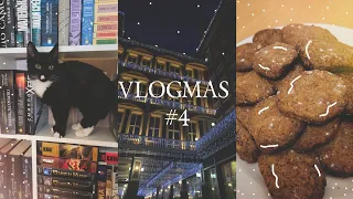 УЮТНЫЙ VLOGMAS #4🎄  ИМБИРНОЕ ПЕЧЕНЬЕ | ПОДАРКИ , КНИЖНЫЕ ПОКУПКИ + РАСПАКОВКА ❤️ НОВОГОДНЯЯ СУЕТА ✨️