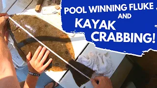 Pool Winning Fluke and Kayak Crabbing in NJ