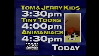 Tom and Jerry Kids, Animaniacs, and Tiny Toons promos 1993