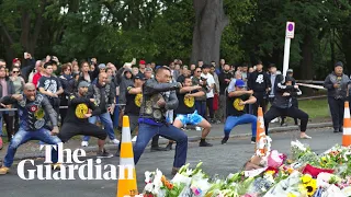 Biker gang performs haka in tribute to Christchurch shooting victims