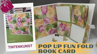 Endlich mehr Platz für Grüße 😍 Fun Fold Card oder Pop Up Mini Book? Stampin Up! Anleitung