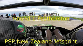 Point of View with Poison Ivy Jetsprint team. Featherston NZ , round 1.  V8 sprintboat jetboat