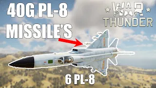 War Thunder J-8F Has 40G PL8 MISSILES!