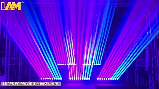 10x40W RGBW 4in1 Beam Moving Head Light Bar