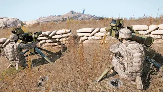 BGM-71 TOW Anti-Tank Missile Destroyed a Platoon of Tanks 2C25 - Arma 3 MilSim