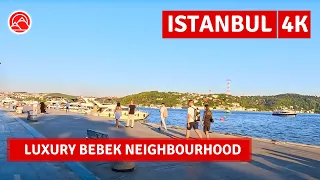 Bebek Neighbourhood In Istanbul Luxury and Attractive Walking Tour|4k 60fps